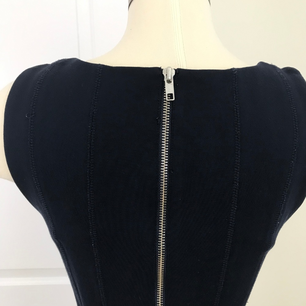 J. Crew Navy Scuba Dress Size 4 - Picture 6 of 8